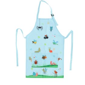   Kerti kötény gyerekeknek állítható nyakkal, zsebbel kék színben