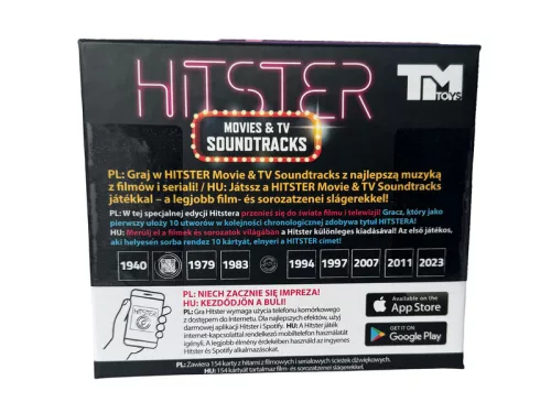 Hitster Társasjáték - ZENE FILMEK ÉS SOROZATOK kiegészítő készlet