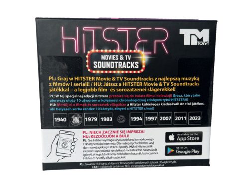 Hitster Társasjáték - ZENE FILMEK ÉS SOROZATOK kiegészítő készlet