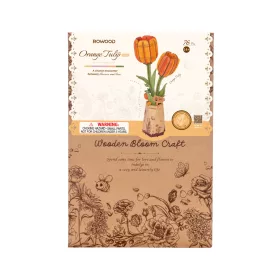 Narancssárga tulipán - DIY favirág