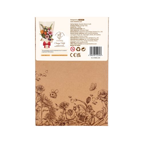 Narancssárga tulipán - DIY favirág