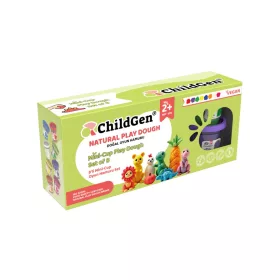   ChildGen 100% természetes 8 db-os mini gyurma készlet visszazárható tubusban