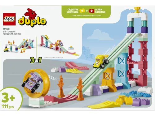 LEGO DUPLO Town 10478 3 az 1-ben kreatív ugratók és járművek