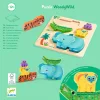 Djeco Formaillesztő és toronyépítő 2 az 1-ben - Vadállatok - WoodyWild