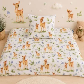 Bambi - Óvodai gyermek ágyneműhuzat - Prémium minőség 