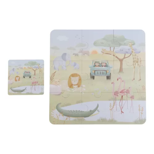 Little Dutch 6 az 1-ben puzzle - Safari Friends