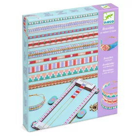   Djeco Ékszerkészítő készlet - Karkötők szövése különböző gyöngyökből - Large beads