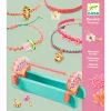 Djeco Ékszerkészítő készlet - Rózsaszín makramé karkötők - Pink macrame bracelets