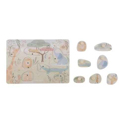 Little Dutch hangos Puzzle - Safari Friends
