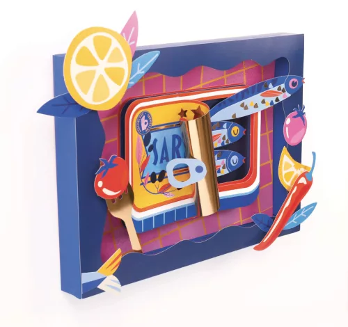 Graine Creative 3D papírkép - Szardínia