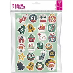   Graine Creative Adventi matrica szett - Boldog karácsonyt, 24 db-os