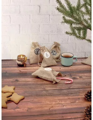Graine Creative DIY Adventi naptár szett, 24 db vászonzsák