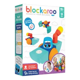 Blockaroo - Hajó 10 db-os mágneses építőkocka készlet