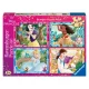 Puzzle 4x100 db - Disney Hercegnő