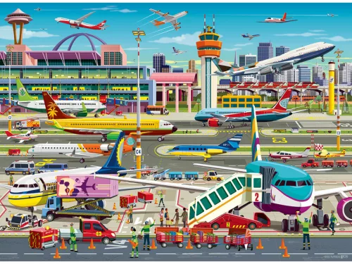 Puzzle 150 db - Repülőtér