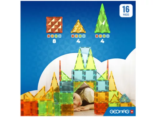 Geomag Magnetic Tiles Gems 16 db-os építőjáték