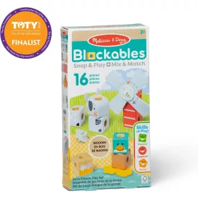 Melissa & Doug: Blockables - Farm barátok szett
