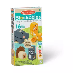 Melissa & Doug: Blockables - Erdei állatok szett