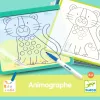 Djeco - Fejlesztő játék - Állatmintás vonalvezető - Eduludo Animographe