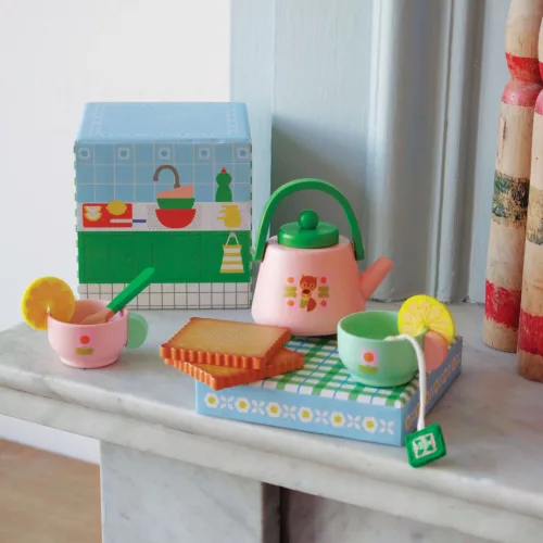 Djeco - Szerepjáték mini szett - Teadélután - Tea