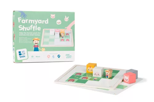 BS Toys - Állatok a farmon logikai játék