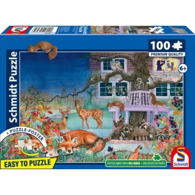 Éjszakai látogatók gyerek kirakó 100 db - Schmidt Spiele