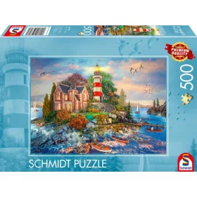   Világítótorony a sziklán (59716) Kirakó 500 db - Schmidt Spiele