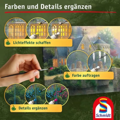 Hegyekkel ölelt folyó (59710) 500 db Thomas Kinkade Kirakó - Schmidt Spiele