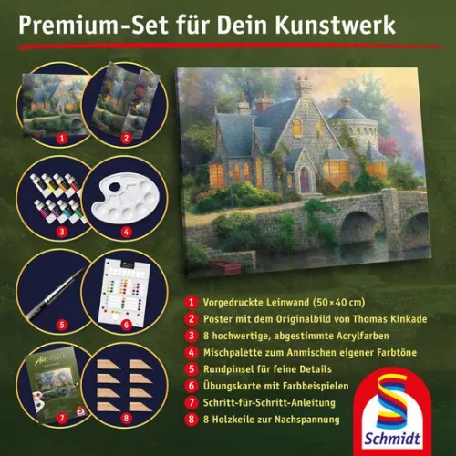 Hegyekkel ölelt folyó (59710) 500 db Thomas Kinkade Kirakó - Schmidt Spiele