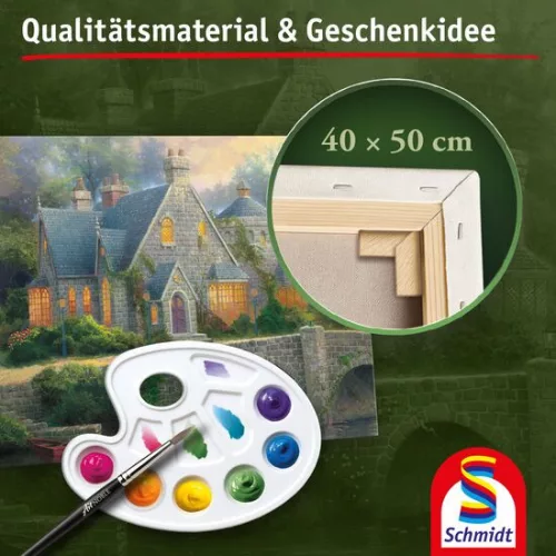 Hegyekkel ölelt folyó (59710) 500 db Thomas Kinkade Kirakó - Schmidt Spiele