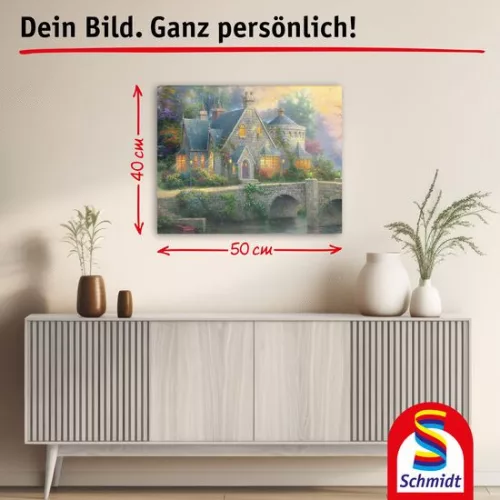 Hegyekkel ölelt folyó (59710) 500 db Thomas Kinkade Kirakó - Schmidt Spiele