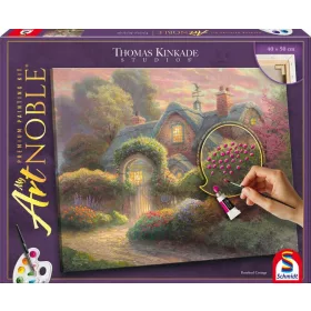   Rosebud Cottage (46165) festhető vászonkép Thomas Kinkade - Schmidt Spiele