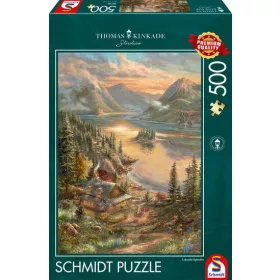   Hegyekkel ölelt folyó (59710) 500 db Thomas Kinkade Kirakó - Schmidt Spiele