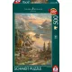 Hegyekkel ölelt folyó (59710) 500 db Thomas Kinkade Kirakó - Schmidt Spiele