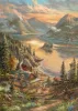 Hegyekkel ölelt folyó (59710) 500 db Thomas Kinkade Kirakó - Schmidt Spiele