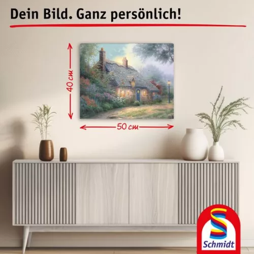 Rosebud Cottage (46165) festhető vászonkép Thomas Kinkade - Schmidt Spiele