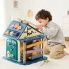Montessori matató házikó 12 tevékenységgel és fényekkel TOPBRIGHT