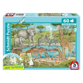 Vadállatok Afrikában 60db-os Schmidt kirakó 