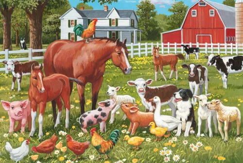 A farm lakói 150 db-os kirakó