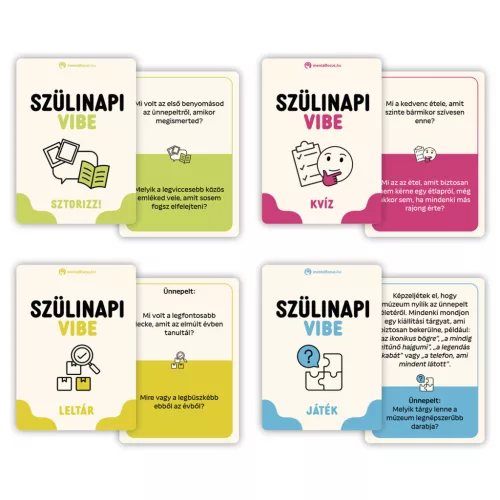 Szülinapi Vibe - születésnapok kártyajátéka
