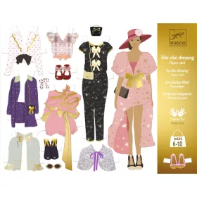   Djeco Papírbaba öltöztető - Elegáns gardrób - So chic wardrobe