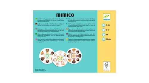 Djeco Kártyajáték - Arcjáték - Mimico