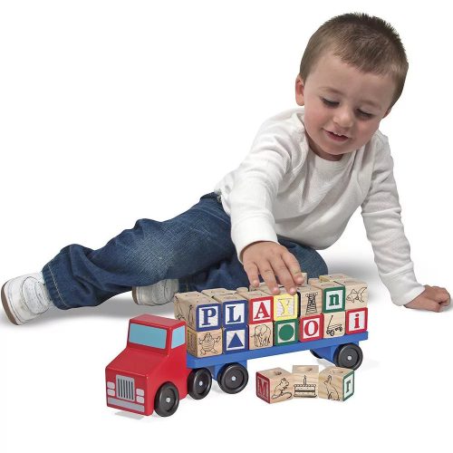 ABC betű kirakós kamion Melissa és Doug fajáték