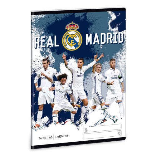 ARS UNA  -  Real Madrid 1. Oszt. Vonalas A/5 füzet 1432