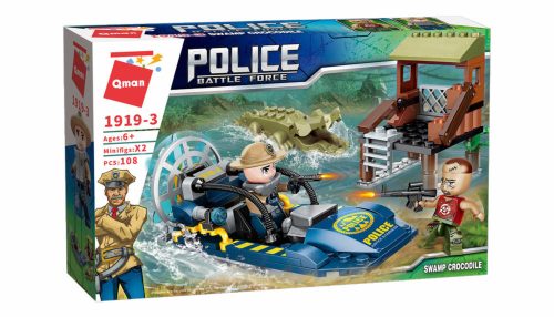 4es csomag Dzsungel orvvadászok elkapása építőjáték szett  - Qman