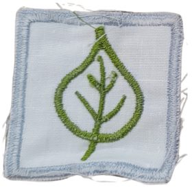 Ovis jel - Hímzett - Levél