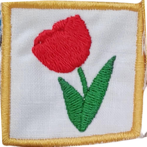 Ovis jel - Hímzett - Tulipán