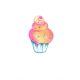 Egyedi, rajzolt vasalható ovis jel - Muffin 2x2