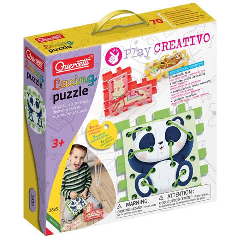 Play Creativo Állatos fűzős puzzle - Quercetti