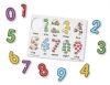 Számok - Fa puzzle fogantyúval - Melissa & Doug